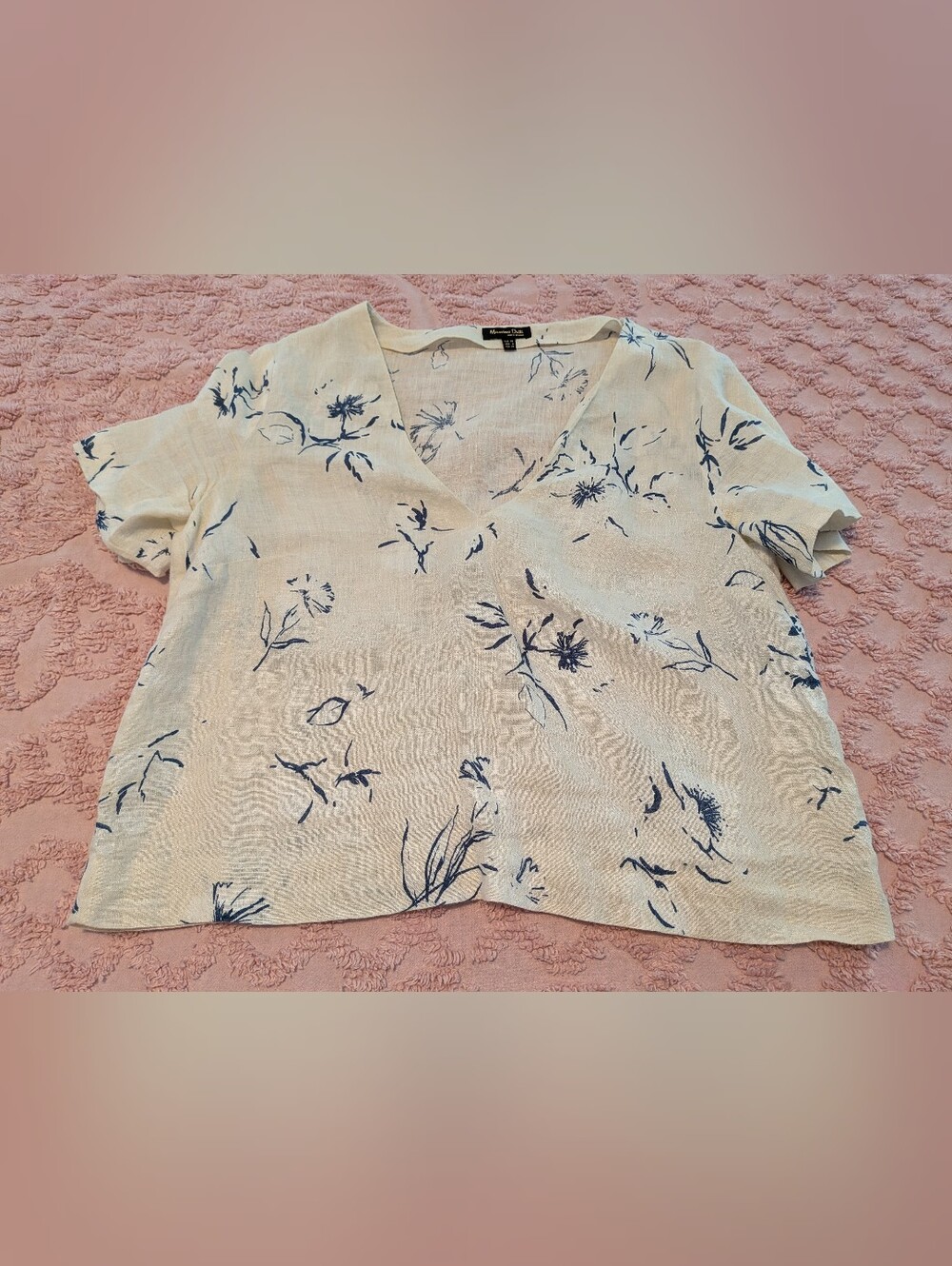 Mossimo Dutti Linen Cropped Shirt